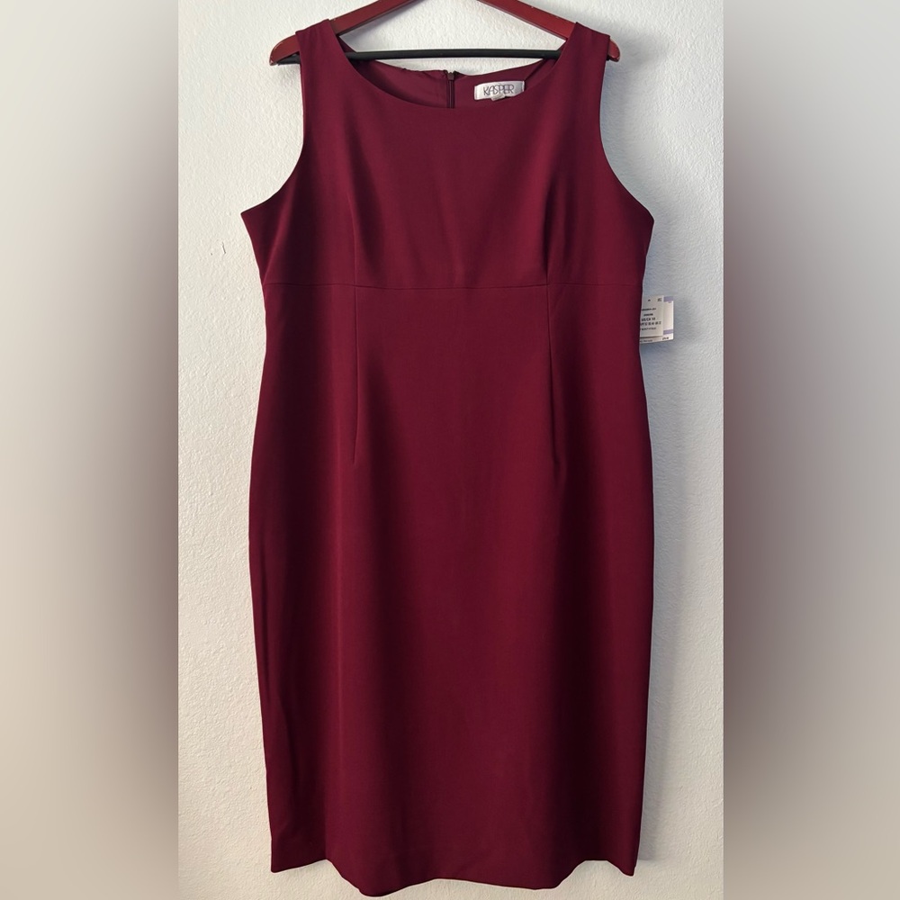 KASPER  NWT Dress in Rich Burgundy Size 18